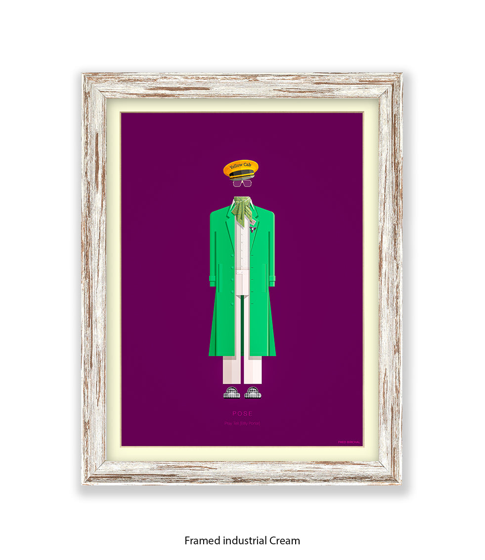 Pose  Pray Tell  Green Jacke Fred Birchal Art Print