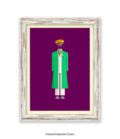 Pose  Pray Tell  Green Jacke Fred Birchal Art Print