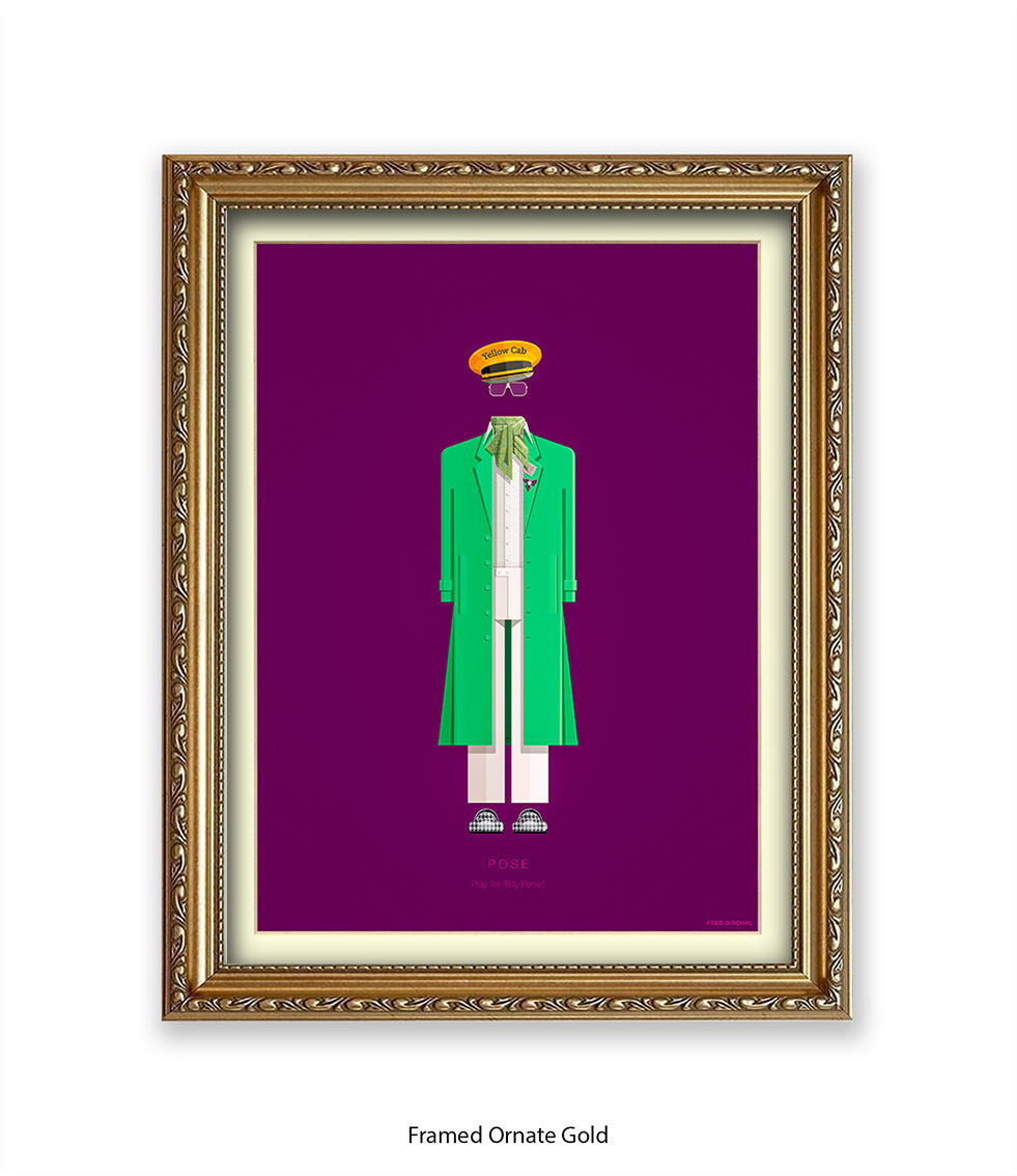 Pose  Pray Tell  Green Jacke Fred Birchal Art Print