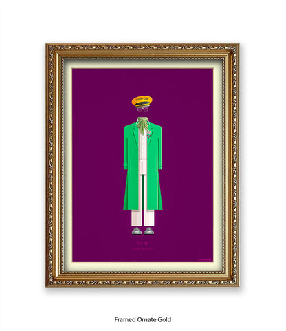 Pose  Pray Tell  Green Jacke Fred Birchal Art Print