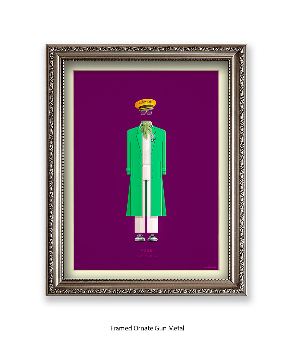 Pose  Pray Tell  Green Jacke Fred Birchal Art Print