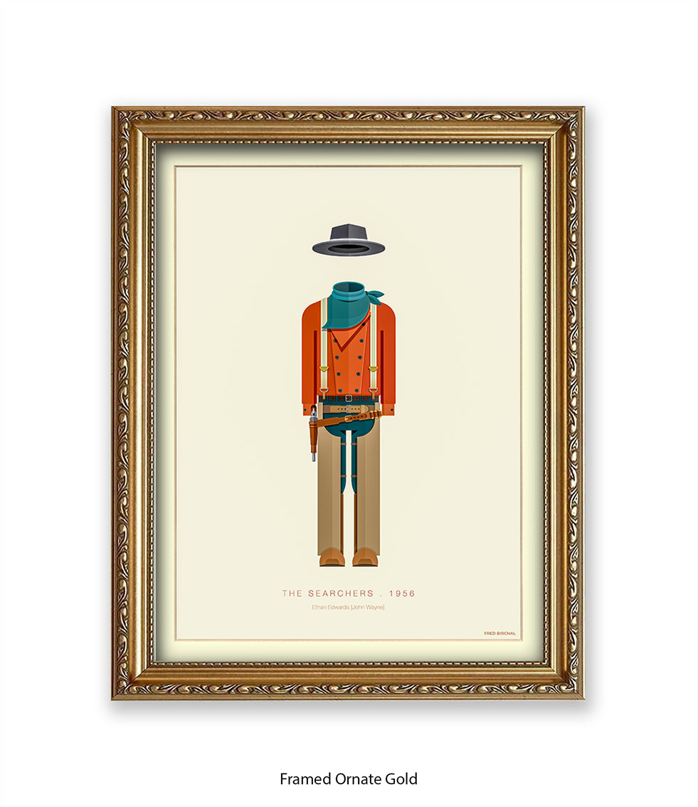 Searchers John Wayne Fred Birchal Art Print