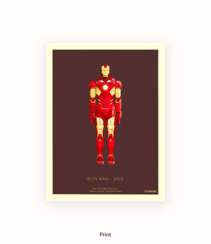 Iron Man Fred Birchal Art Print