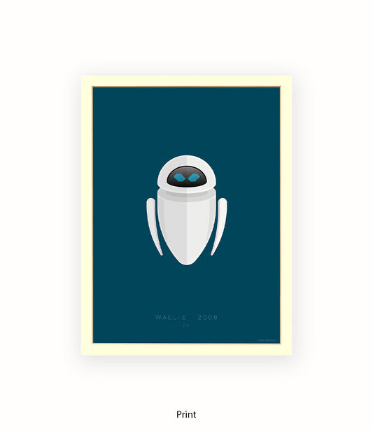 Wall E Eve White Fred Birchal Art Print