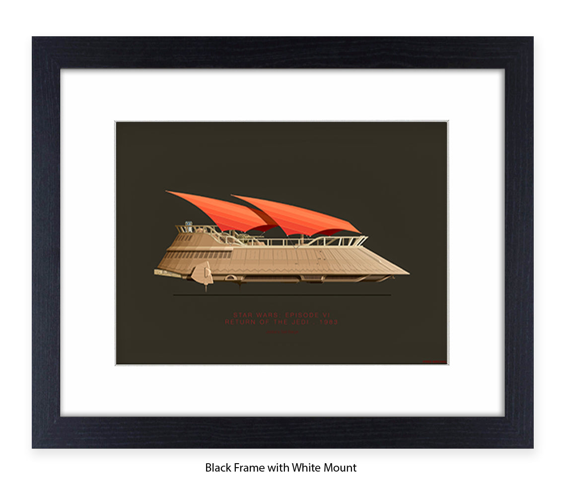 Star Wars VI - Jabba's Sail Barge - Return Of Jedi  Fred Birchal Art Print