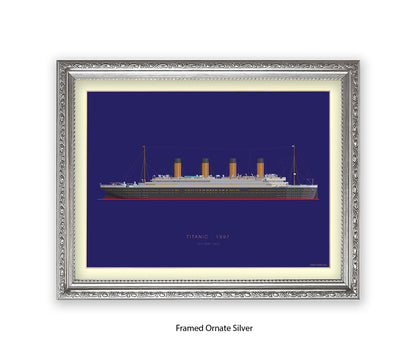 Titanic - 1912 RMS Titanic Fred Birchal Art Print