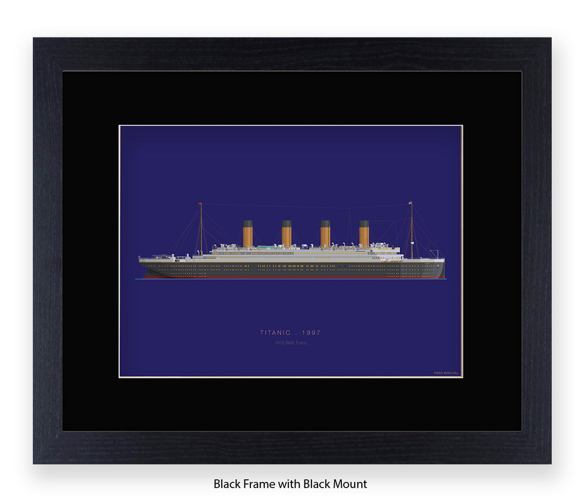 Titanic - 1912 RMS Titanic Fred Birchal Art Print