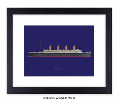 Titanic - 1912 RMS Titanic Fred Birchal Art Print