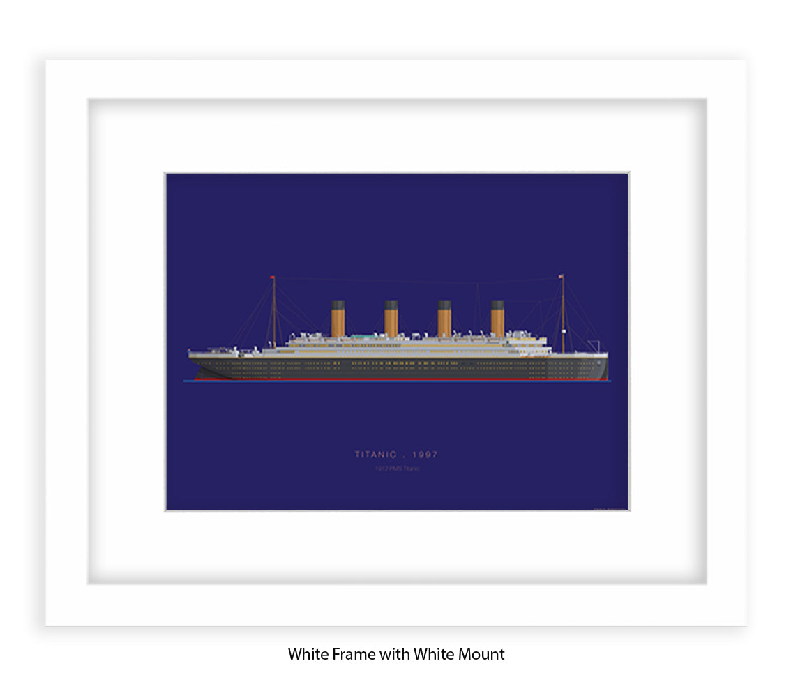 Titanic - 1912 RMS Titanic Fred Birchal Art Print