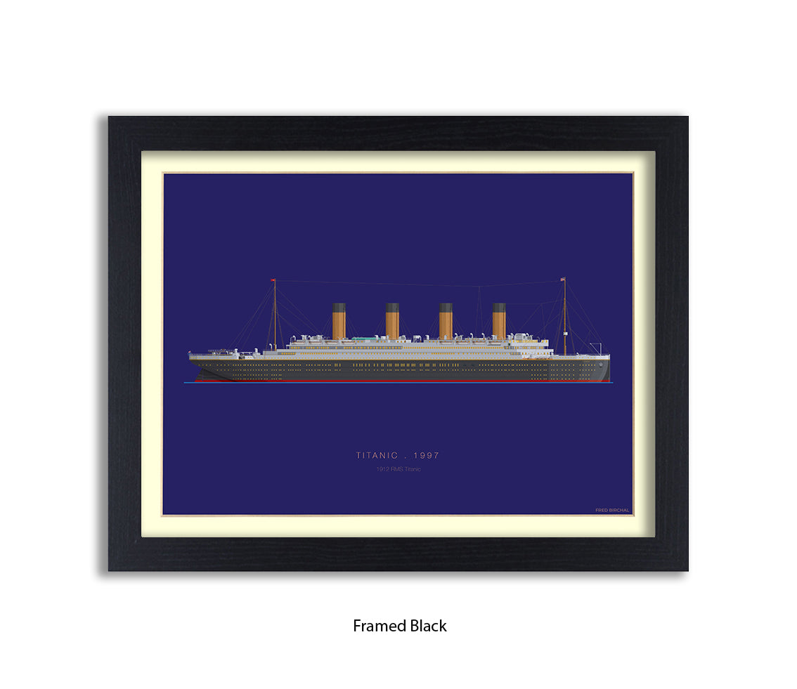 Titanic - 1912 RMS Titanic Fred Birchal Art Print