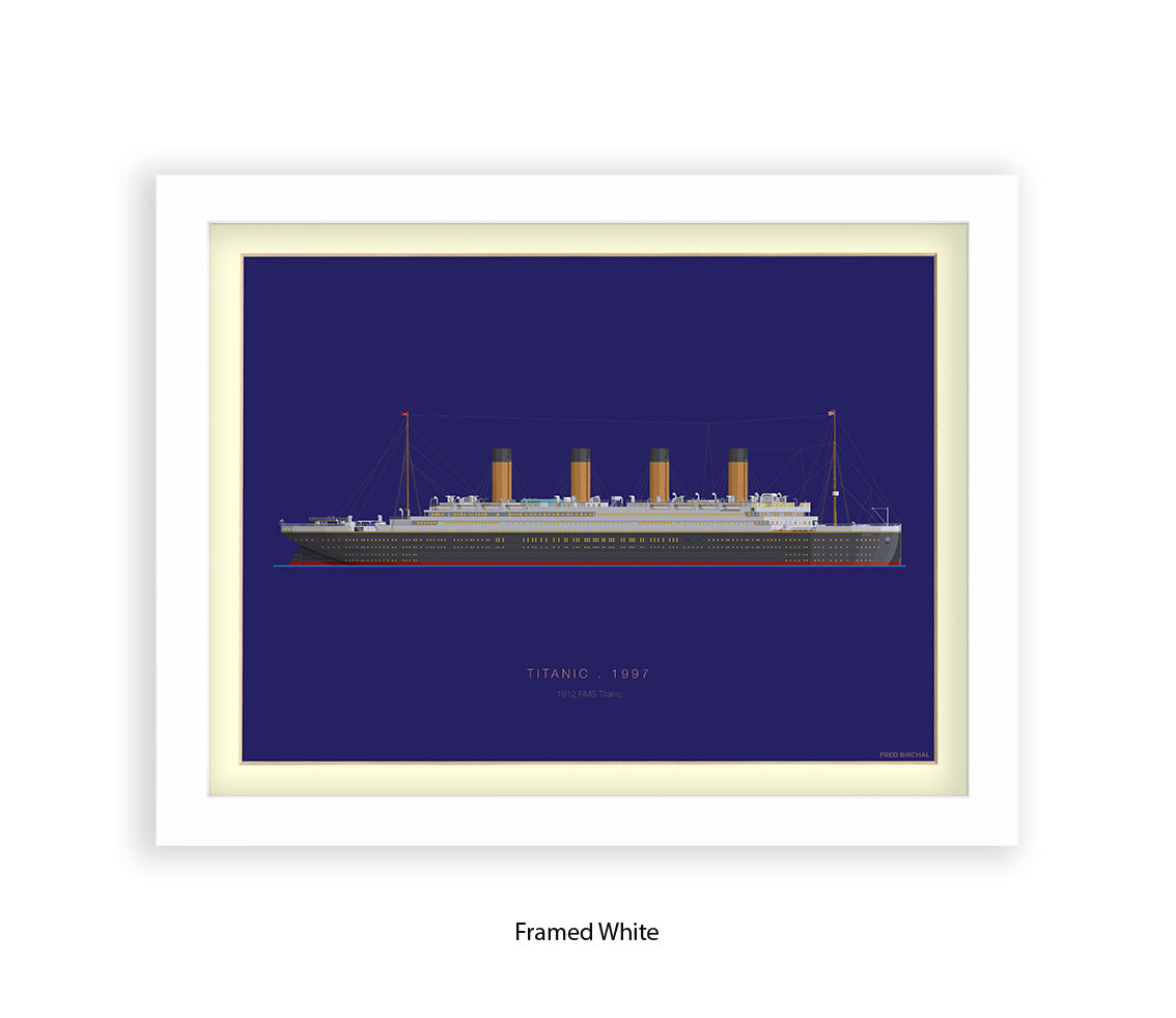 Titanic - 1912 RMS Titanic Fred Birchal Art Print