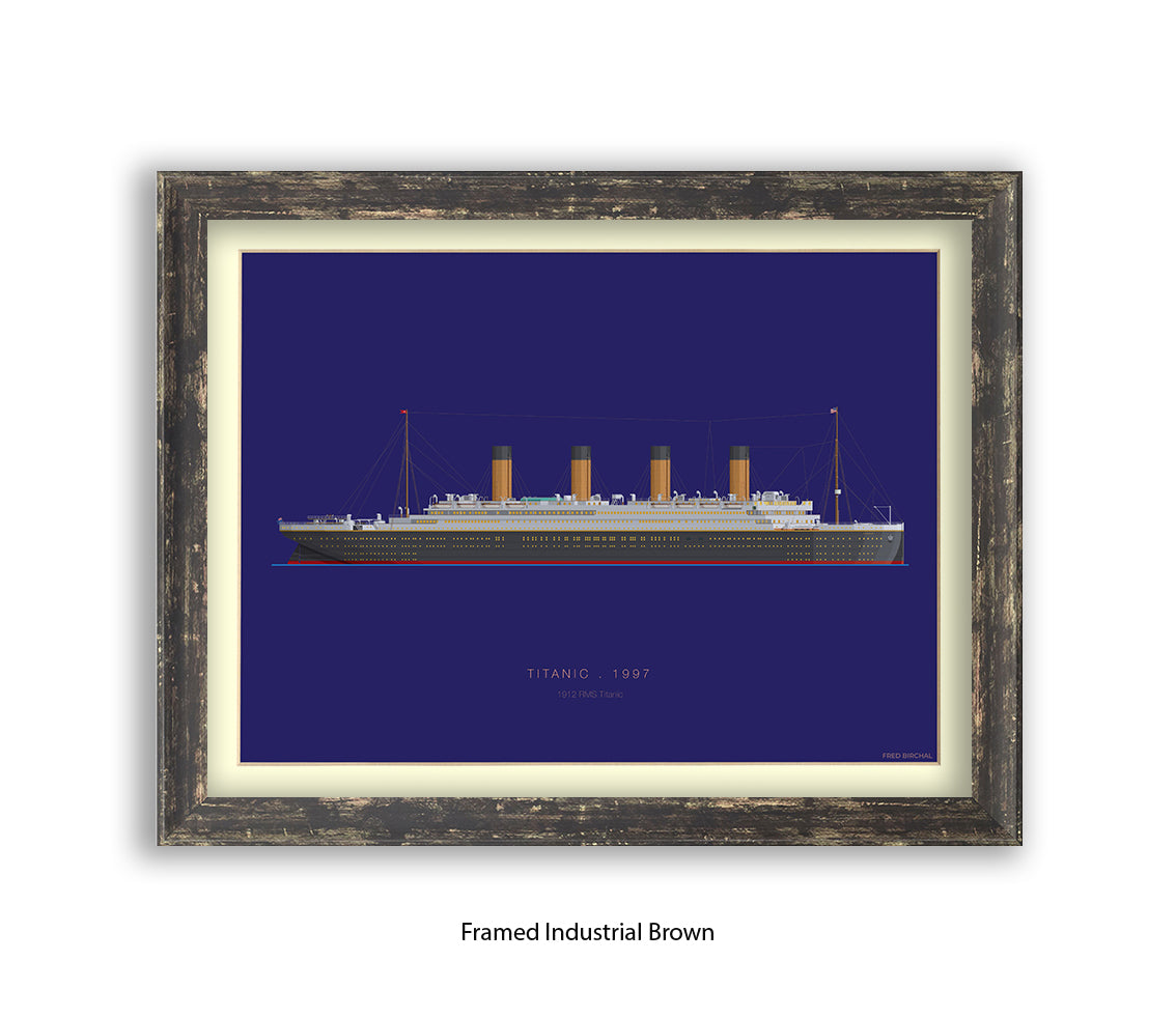 Titanic - 1912 RMS Titanic Fred Birchal Art Print