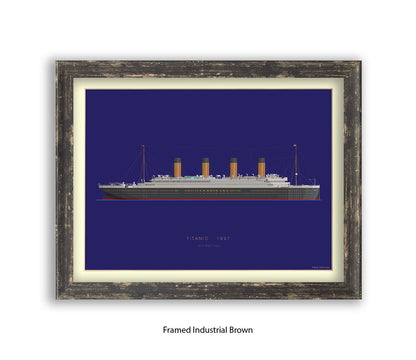 Titanic - 1912 RMS Titanic Fred Birchal Art Print