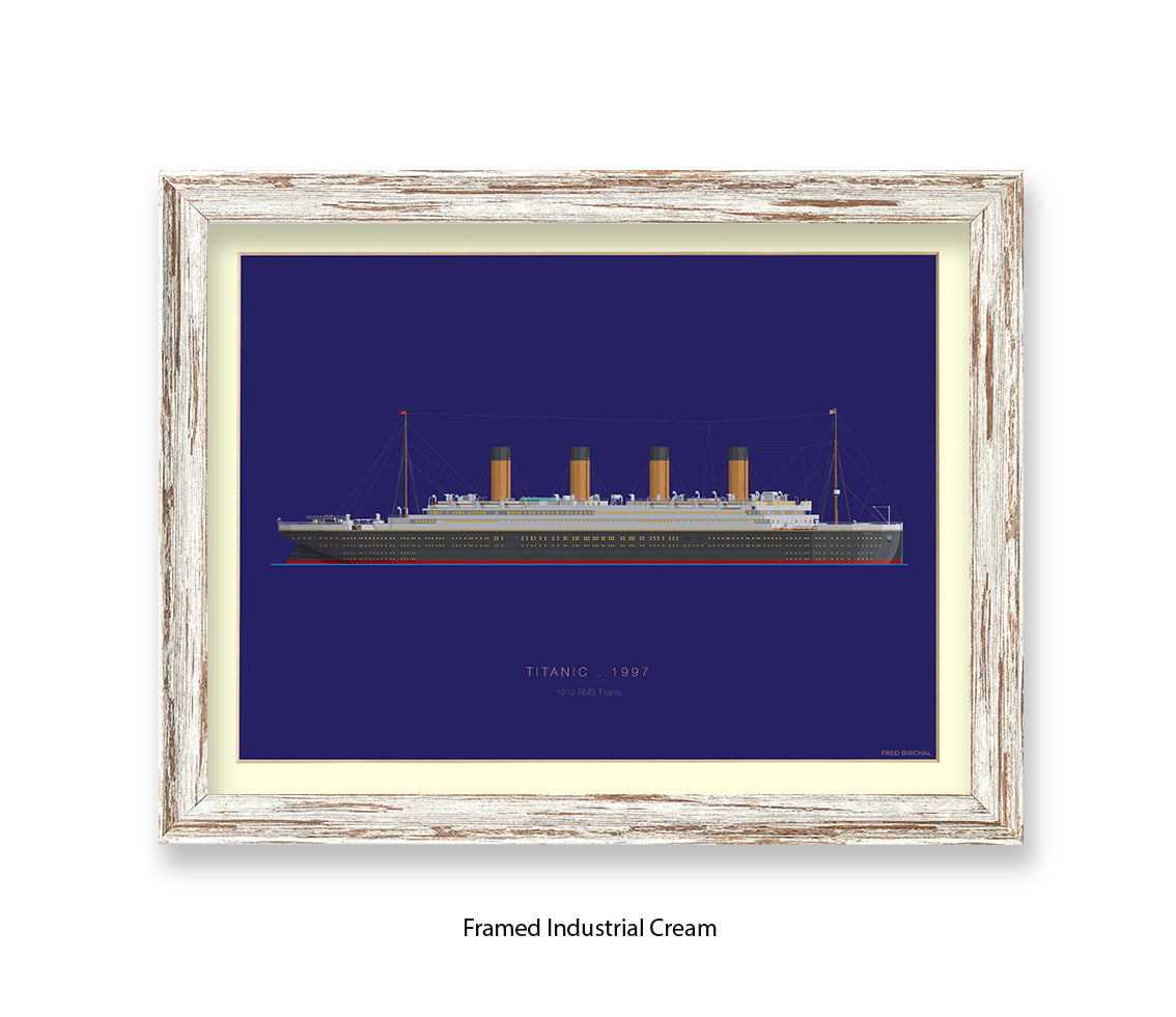 Titanic - 1912 RMS Titanic Fred Birchal Art Print