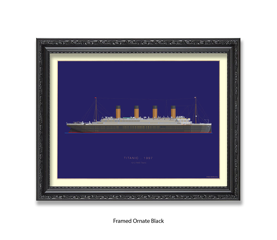 Titanic - 1912 RMS Titanic Fred Birchal Art Print