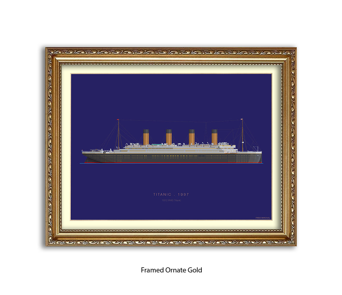 Titanic - 1912 RMS Titanic Fred Birchal Art Print