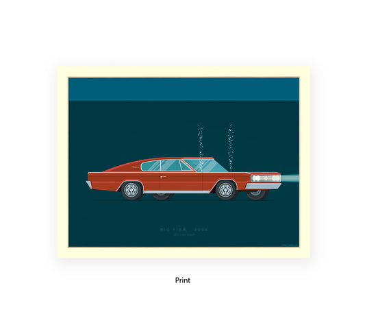Big Fish - Dodge Charger - Car - Fred Birchal Art Print
