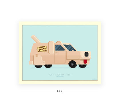 Dumb & Dumber 1984 Ford Econoline - Fred Birchal Art Print