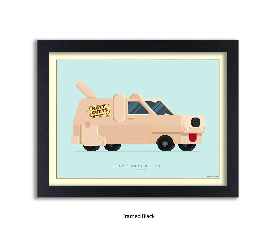 Dumb & Dumber 1984 Ford Econoline - Fred Birchal Art Print