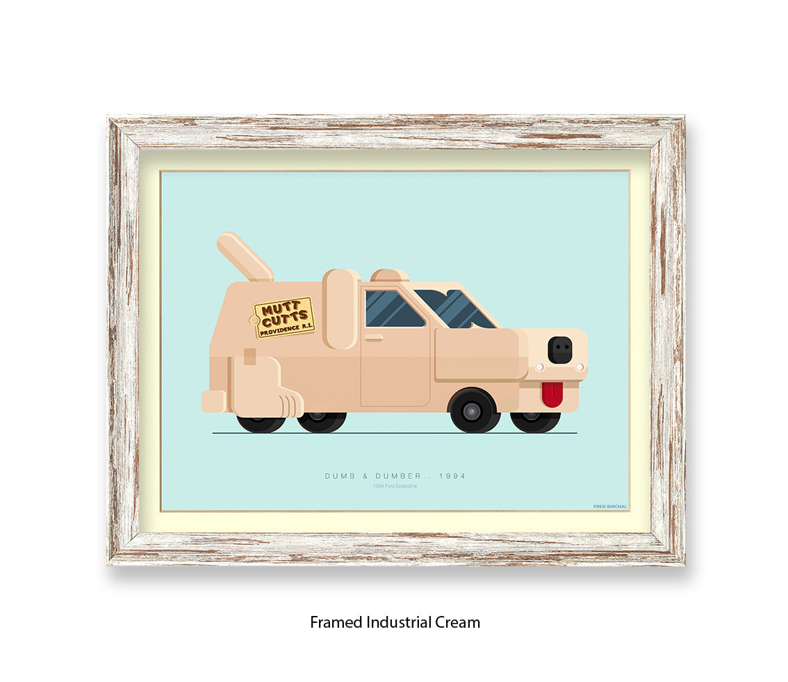 Dumb & Dumber 1984 Ford Econoline - Fred Birchal Art Print