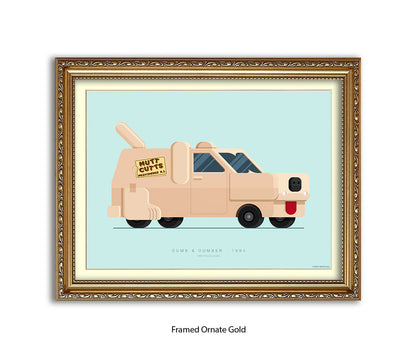 Dumb & Dumber 1984 Ford Econoline - Fred Birchal Art Print