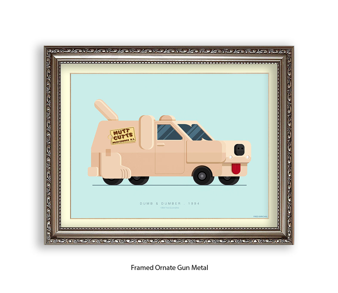 Dumb & Dumber 1984 Ford Econoline - Fred Birchal Art Print