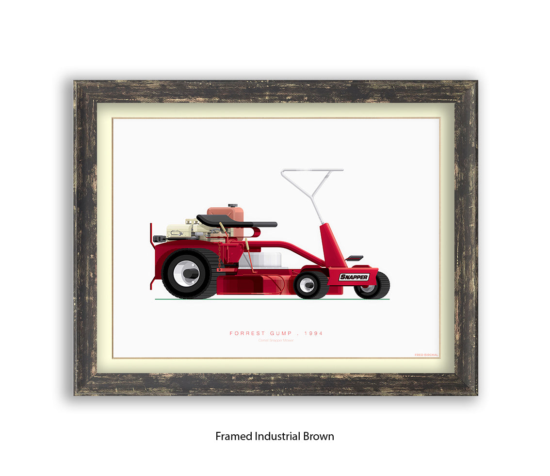 Forrest Gump - Comet Snapper Mower - Fred Birchal Art Print