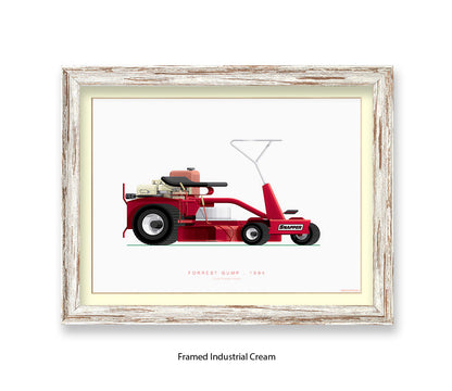 Forrest Gump - Comet Snapper Mower - Fred Birchal Art Print