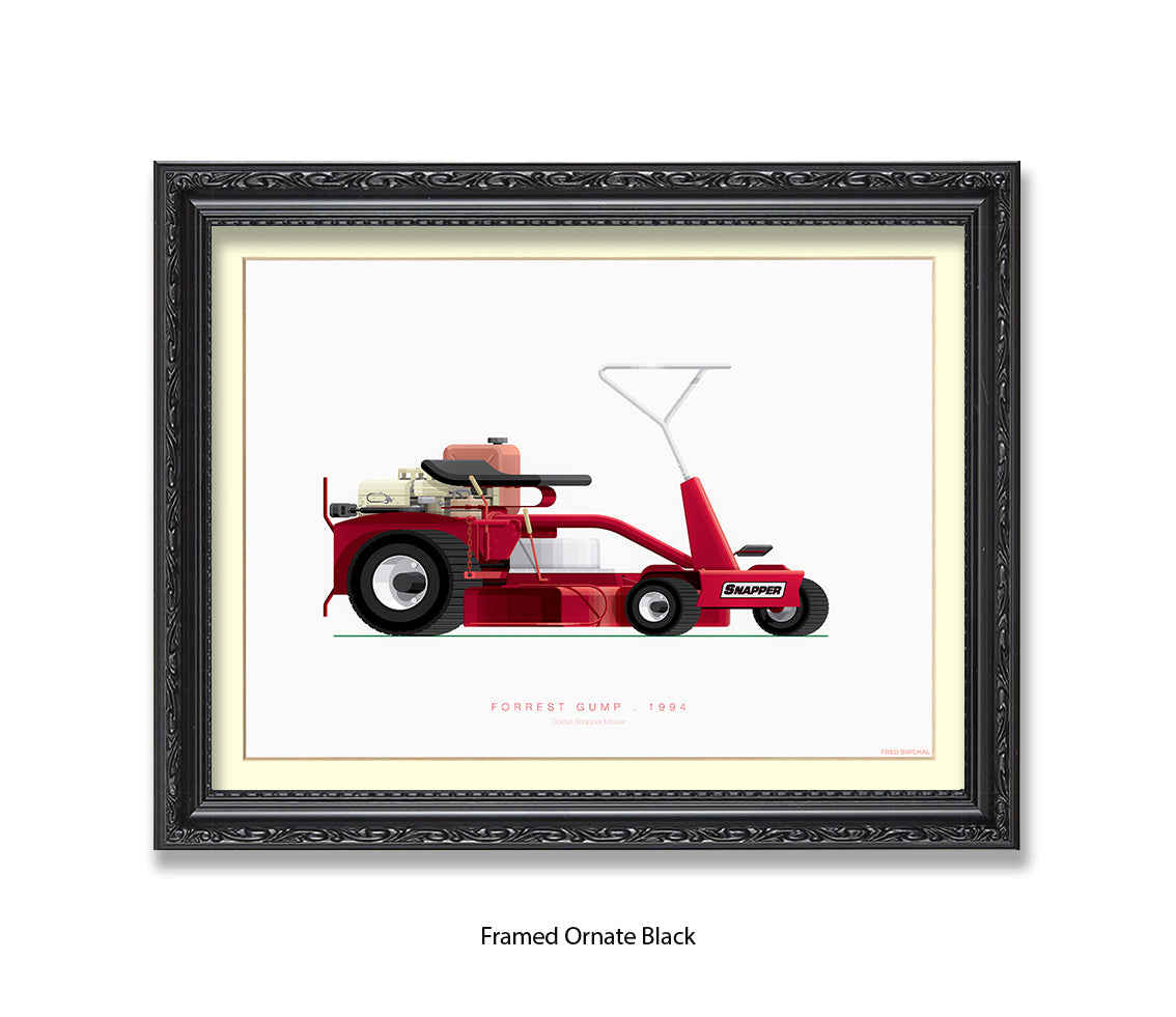 Forrest Gump - Comet Snapper Mower - Fred Birchal Art Print