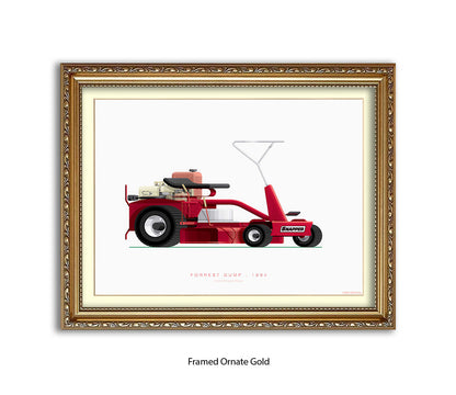 Forrest Gump - Comet Snapper Mower - Fred Birchal Art Print