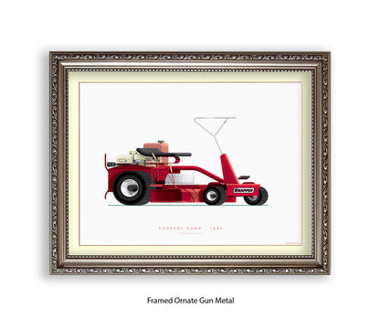 Forrest Gump - Comet Snapper Mower - Fred Birchal Art Print