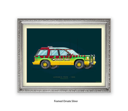 Jurassic Park - 1992 Ford Explorer - Car - Fred Birchal Art Print