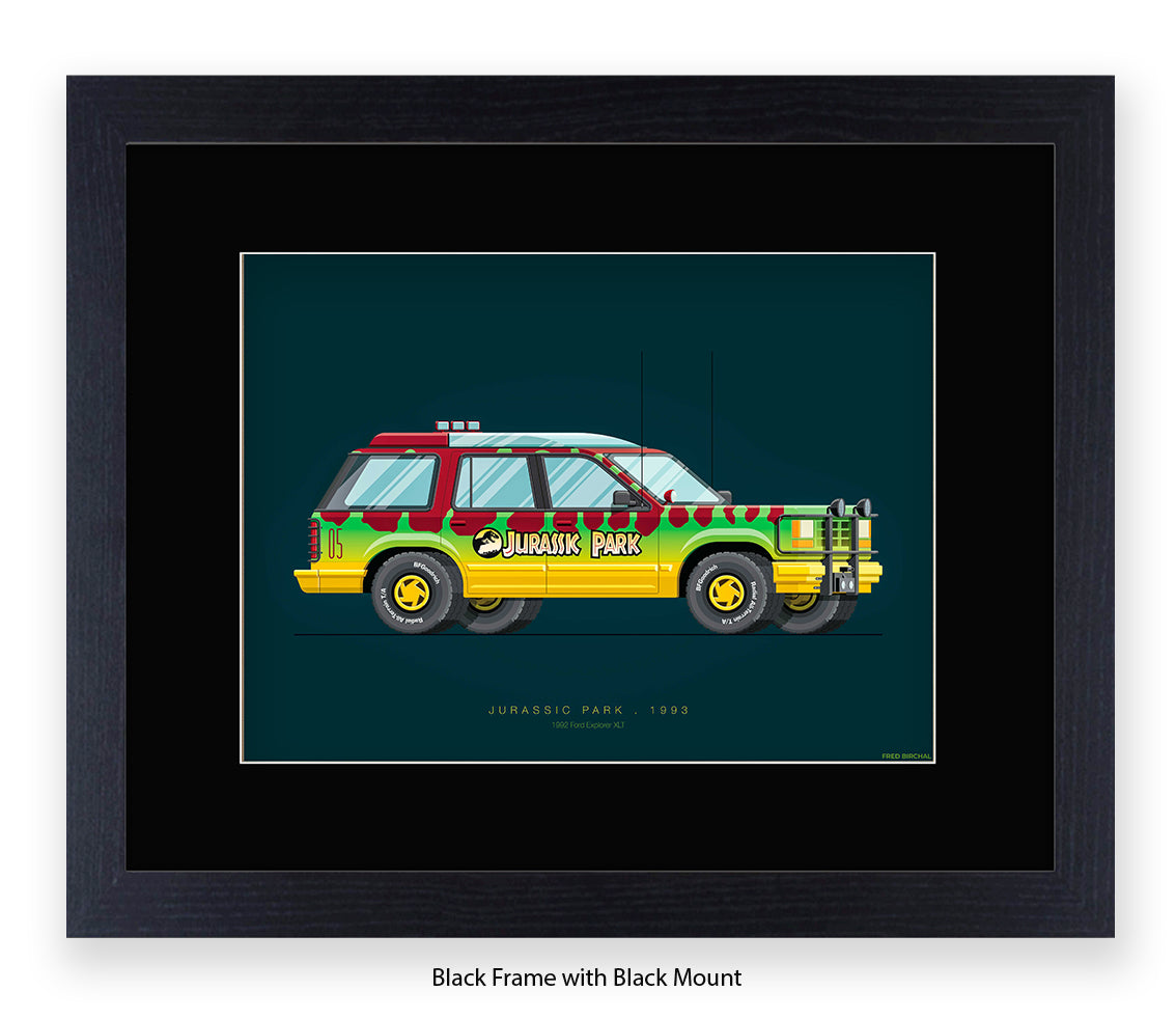 Jurassic Park - 1992 Ford Explorer - Car - Fred Birchal Art Print