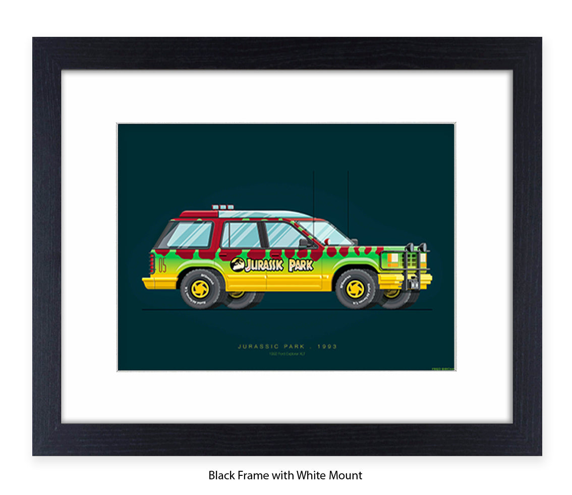 Jurassic Park - 1992 Ford Explorer - Car - Fred Birchal Art Print