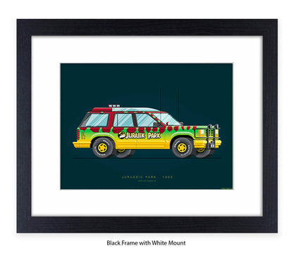 Jurassic Park - 1992 Ford Explorer - Car - Fred Birchal Art Print