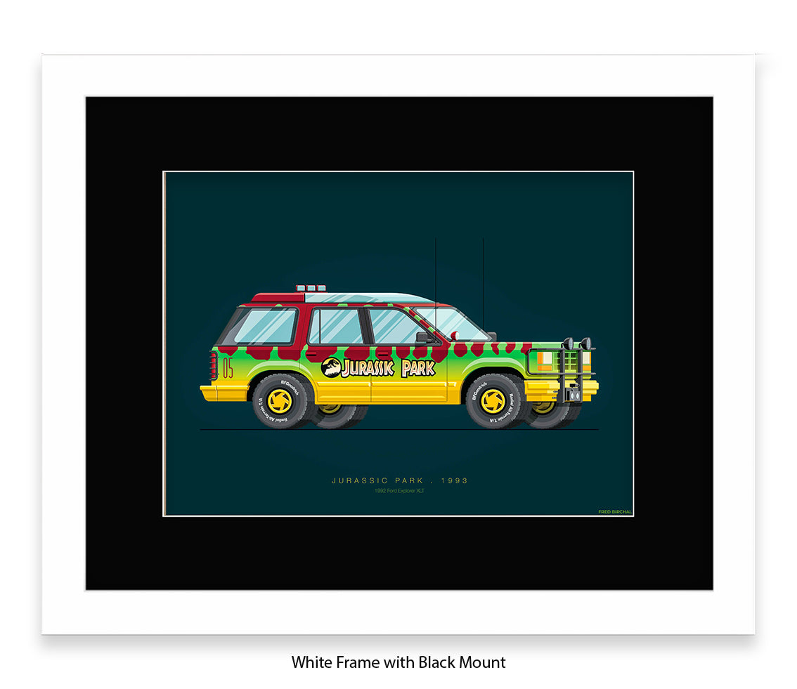 Jurassic Park - 1992 Ford Explorer - Car - Fred Birchal Art Print