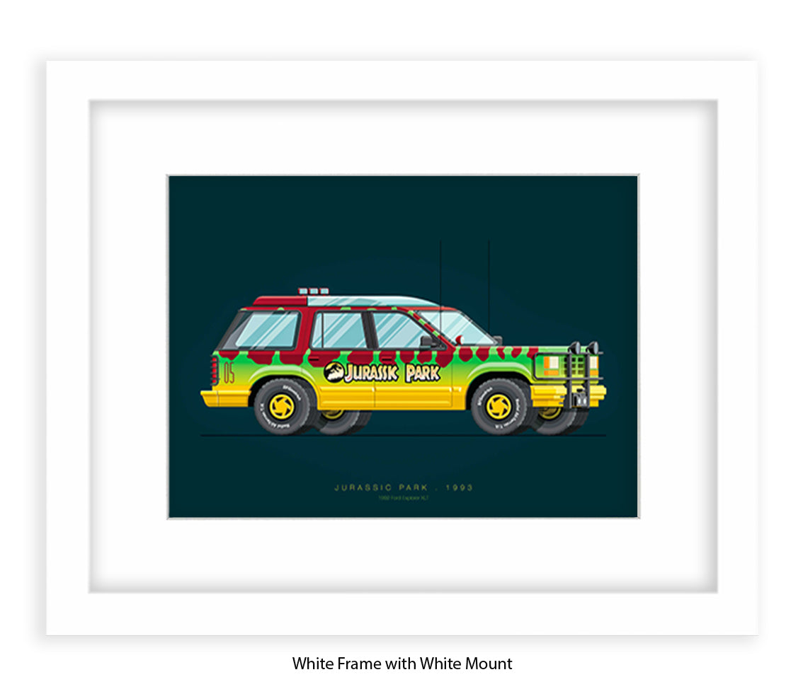 Jurassic Park - 1992 Ford Explorer - Car - Fred Birchal Art Print