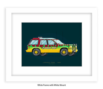 Jurassic Park - 1992 Ford Explorer - Car - Fred Birchal Art Print