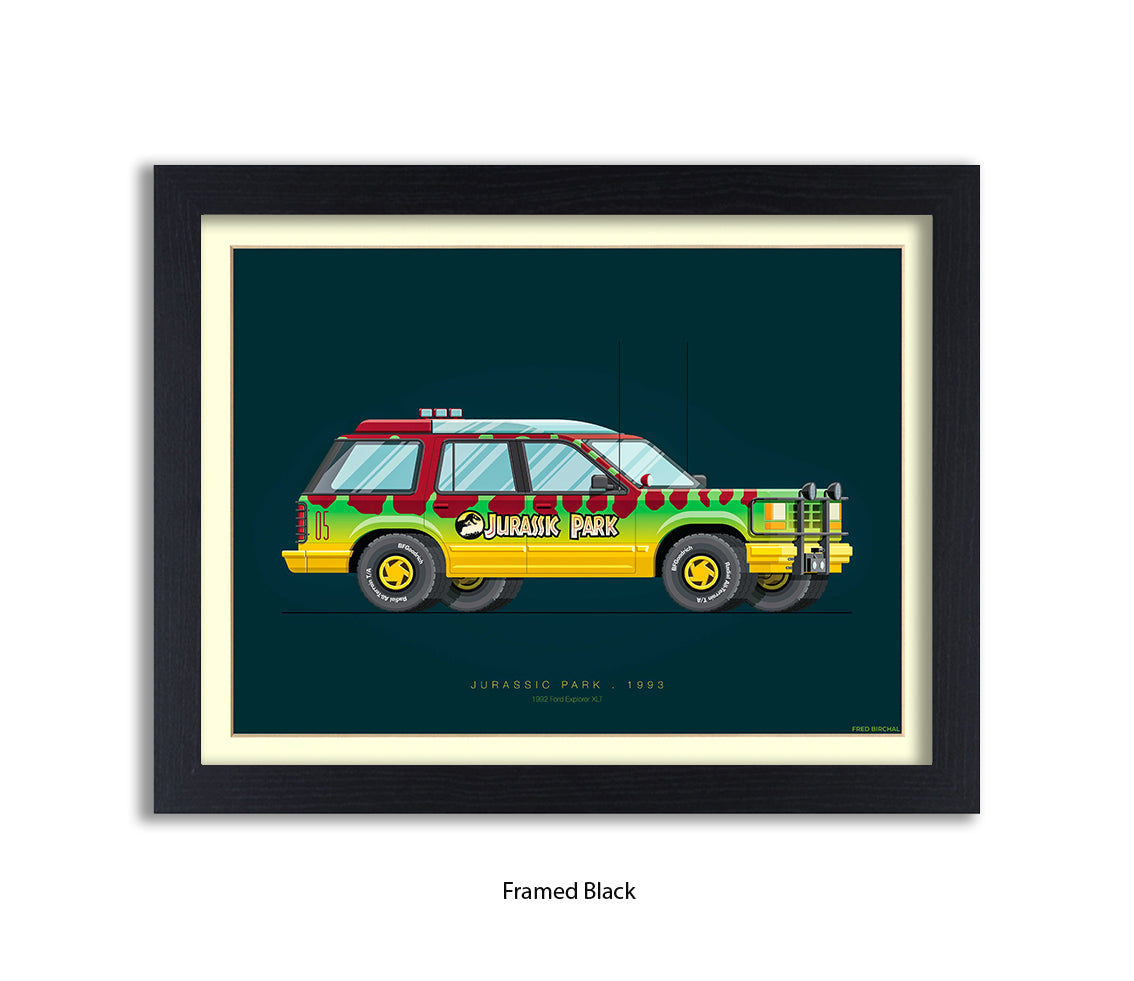 Jurassic Park - 1992 Ford Explorer - Car - Fred Birchal Art Print