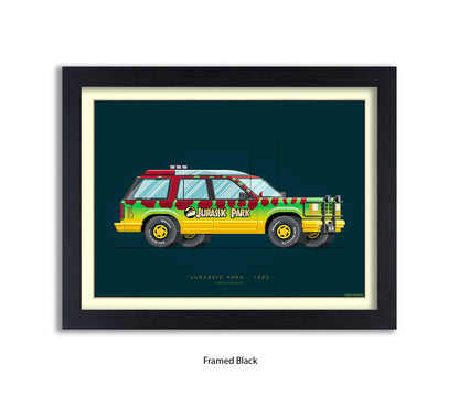 Jurassic Park - 1992 Ford Explorer - Car - Fred Birchal Art Print