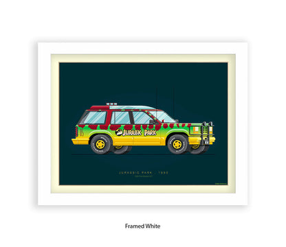 Jurassic Park - 1992 Ford Explorer - Car - Fred Birchal Art Print