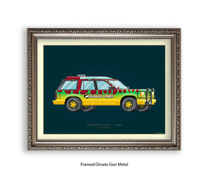 Jurassic Park - 1992 Ford Explorer - Car - Fred Birchal Art Print