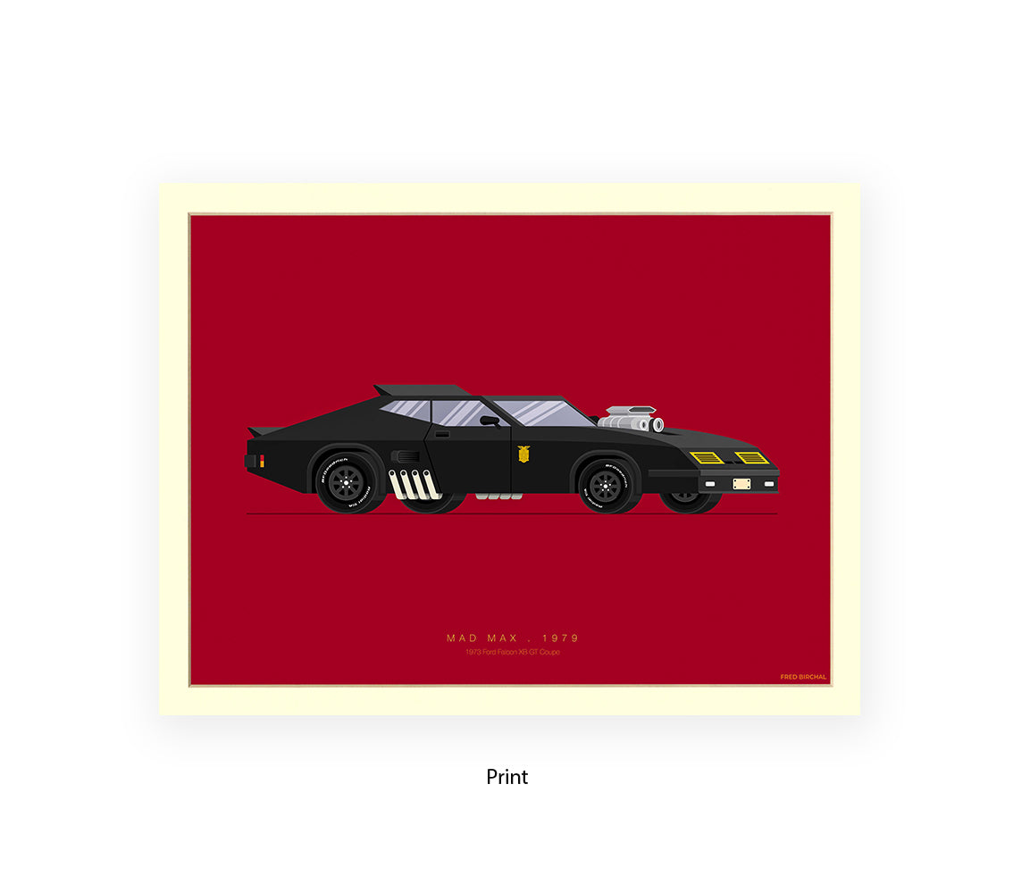 Mad Max - 1973 Ford Falcon - Fred Birchal Art Print