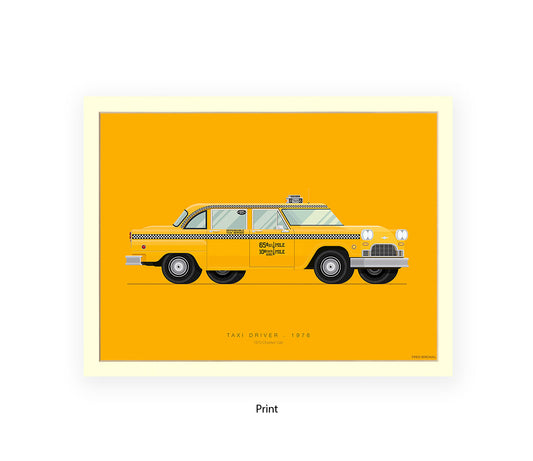 Taxi Driver - 1970 Checker Cab - Fred Birchal Art Print