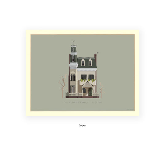 Addams Family Mansion - Fred Birchal Art Print