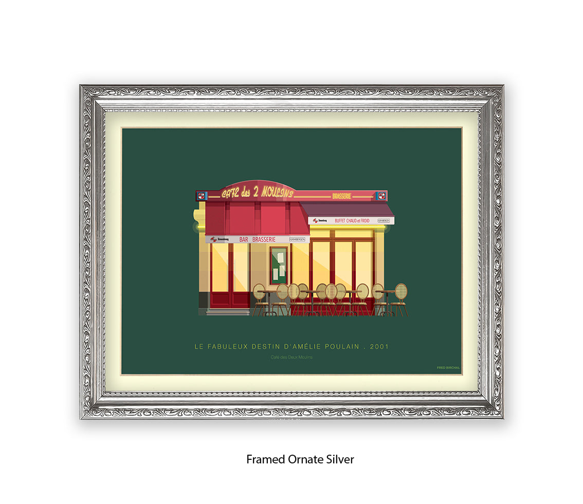 Le Fabuleux Destin d'çmŽlie Poulain - Cafe - Fred Birchal Art Print