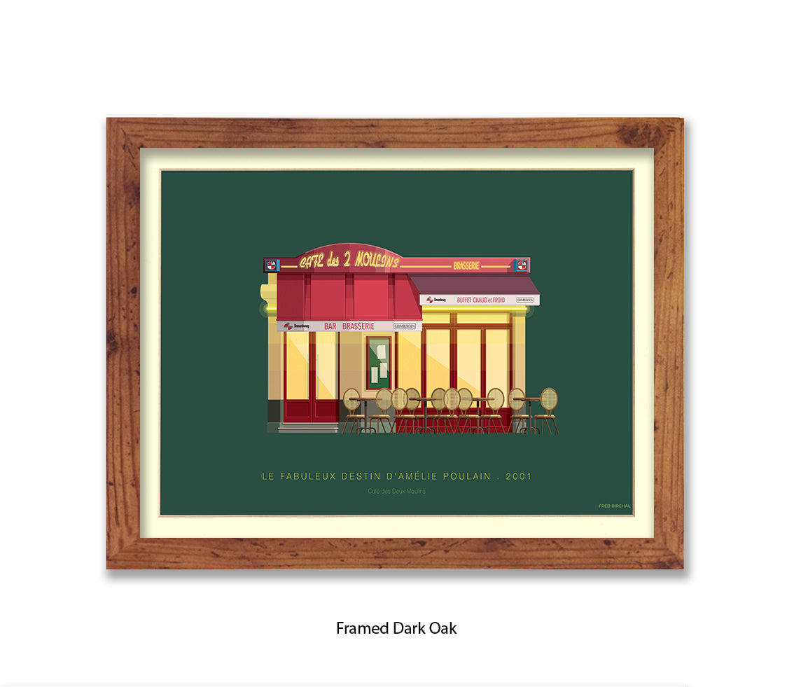 Le Fabuleux Destin d'çmŽlie Poulain - Cafe - Fred Birchal Art Print