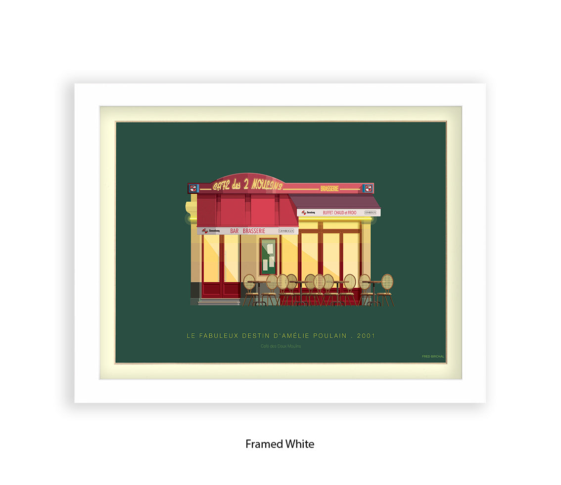 Le Fabuleux Destin d'çmŽlie Poulain - Cafe - Fred Birchal Art Print