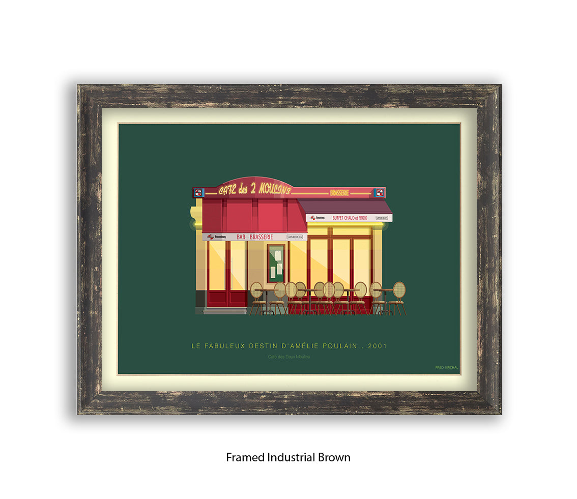 Le Fabuleux Destin d'çmŽlie Poulain - Cafe - Fred Birchal Art Print