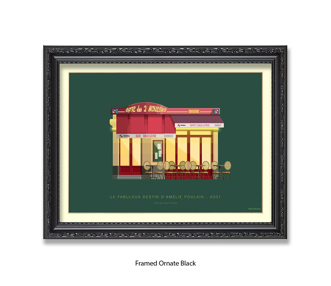 Le Fabuleux Destin d'çmŽlie Poulain - Cafe - Fred Birchal Art Print